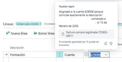 Agente de pagos en Business Central (6) Agente de pagos en Business Central 365
